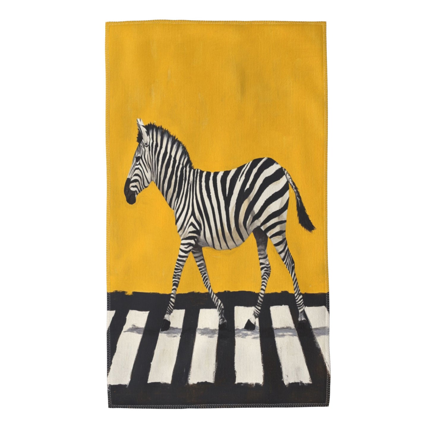Zebra Crossing Ultra-Soft Towel - 27.5x15.7 Inches, Durable, Reusable, Travel Essential
