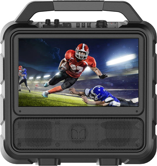 Portable Entertainment System, 15.6” Full HD Screen, 60W Audio | Up to 25 Hours Playback | Two HDMI Ports for Your Favorite Smart Streaming Device & Gaming Console | Portable TV